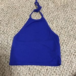Blue Halter Top
